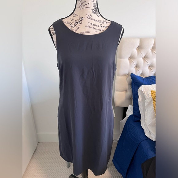 Blue Open Back Dress - Picture 1 of 5